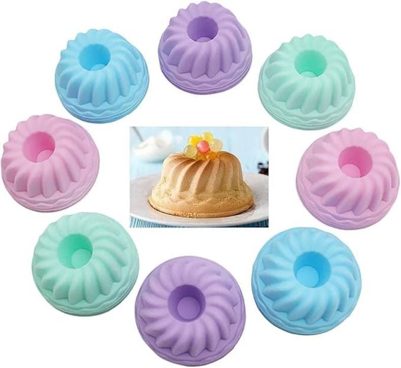 (24PCS) Reusable Silicone Baking Cups - Non-Stick BPA-Free