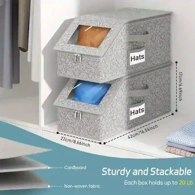 Hat storage box details
