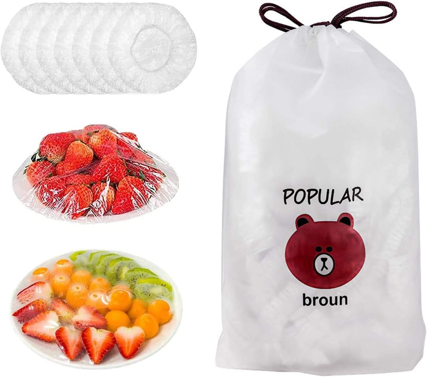 100 PCS Disposable Food Cover
